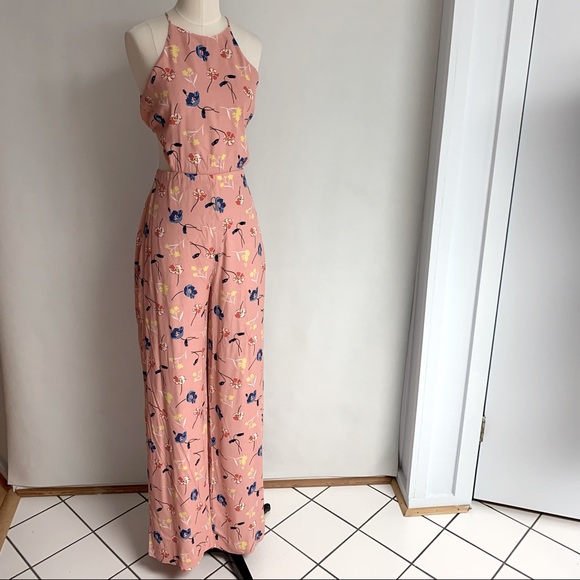 Zara Pants - ZARA Floral Cut-Out Pants Jumpsuit NWT